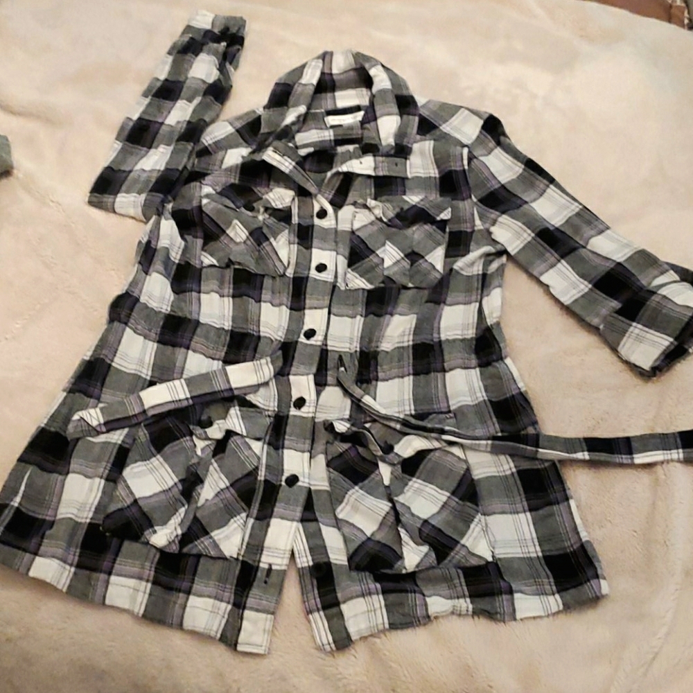 Long Button Down Top